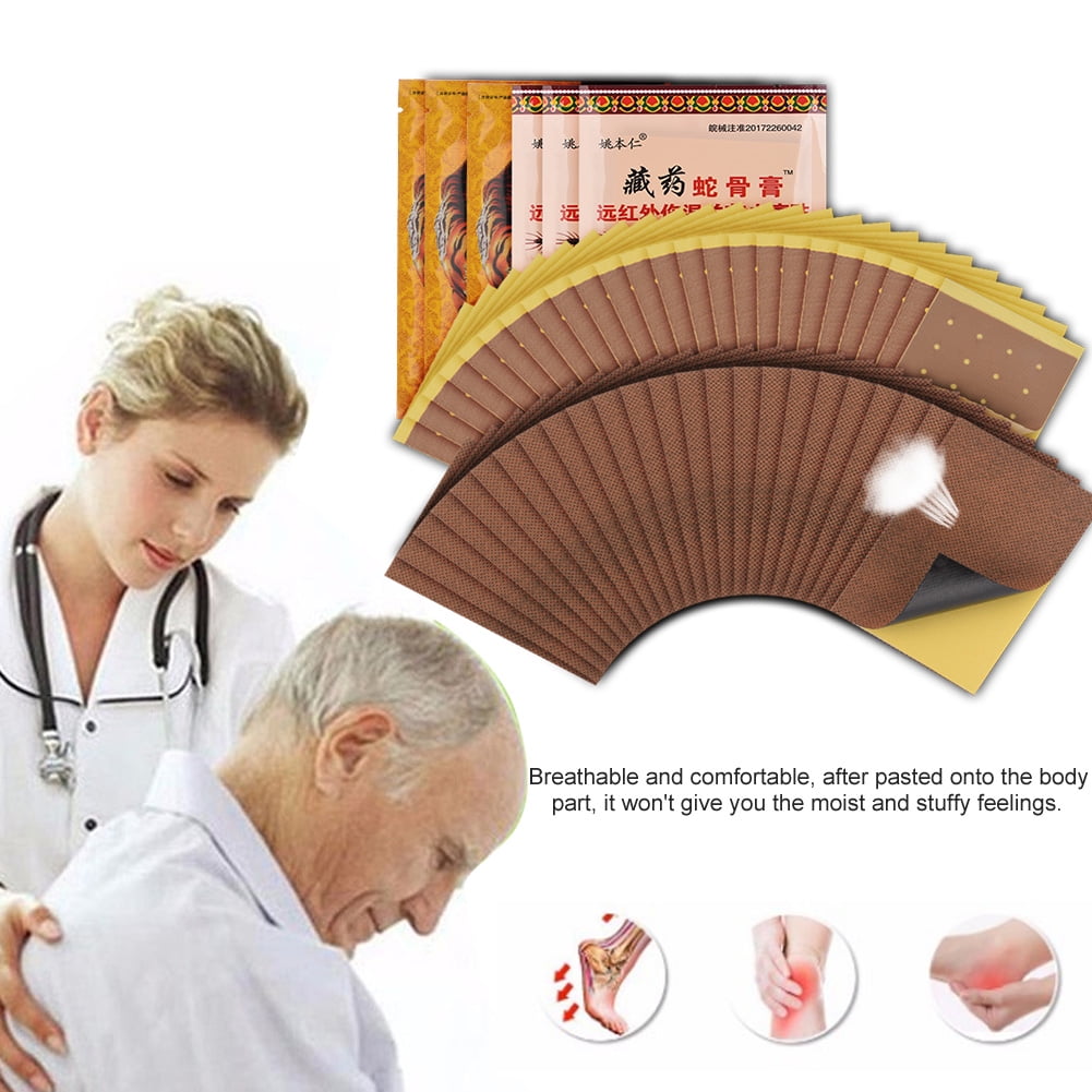 VBESTLIFE Back Pain Relief Patch,48pcs Far Infrared Magnetic Pain Relief Patch Medical Backache Neck Pain Relieving Plasters Backache Relief Plaster