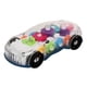 thumbnail image 1 of Coche de juguete transparente engranajes deportivos de color efectos de iluminación LED niños encanto música, 1 of 10