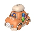 thumbnail image 1 of Orange Multifunction Inertia Car Toy For Kids With Rotating Gears Storage Compartment Early Learning Developmental Activity Push Vehicle Size 4.33 Inches Weight 0.22 Lb, 1 of 9