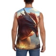thumbnail image 4 of KLL Ferocious Dragon Fury Print Workout Tank Tops Gym Sleeveless Fitness Muscle Tee-XX-Large, 4 of 7