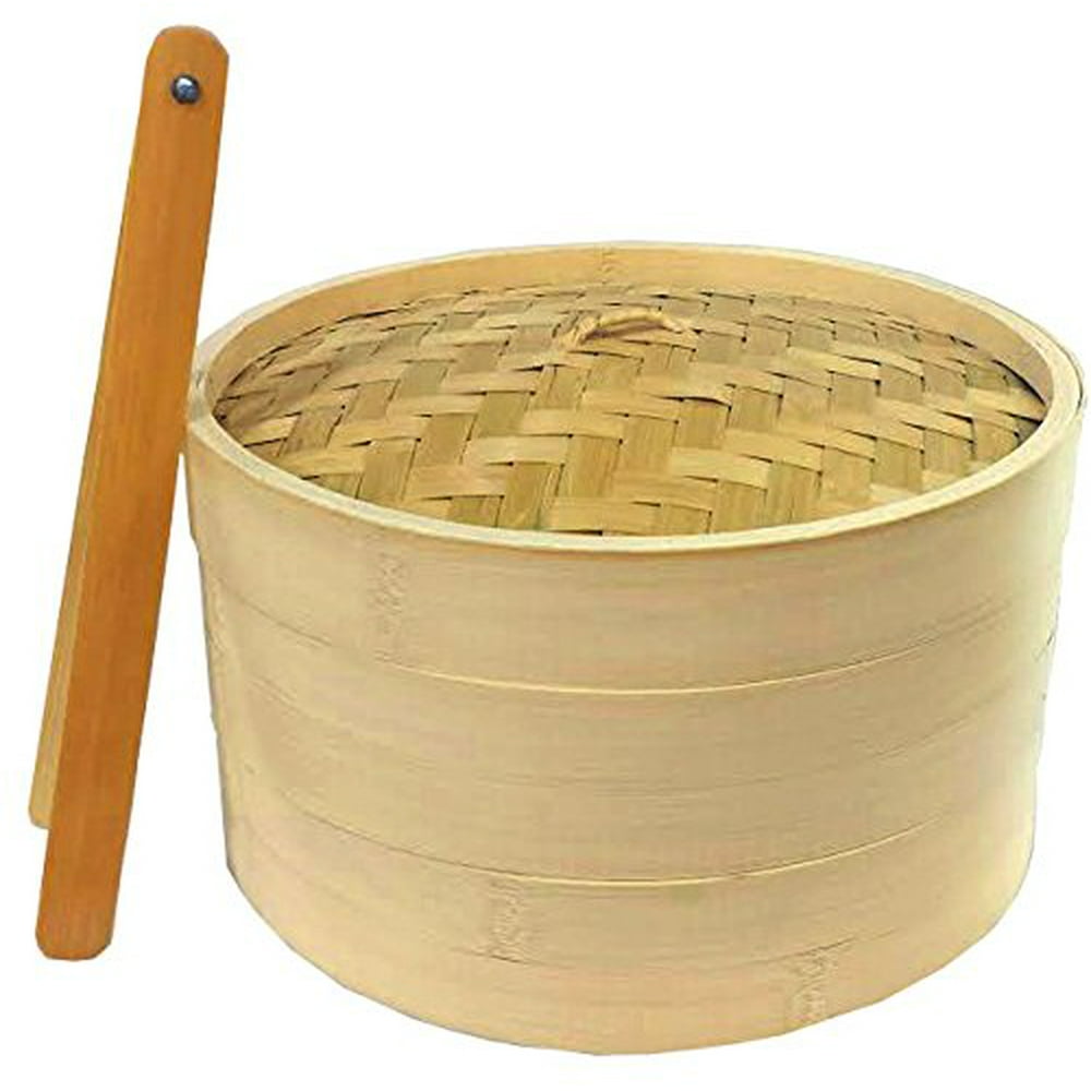 10 " Bamboo Steamer Set w/ Bamboo Tong