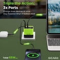 thumbnail image 2 of Cargador GEARit 65W GaN USB-C con Cable Retráctil Plegable, 2 of 8