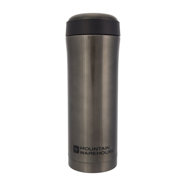 Mountain Warehouse - Termo/Taza de Viaje de Tejido Térmico 400 ml (Gris)