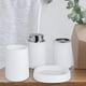 thumbnail image 1 of Juego de accesorios de baño de 4 piezas con dispensador de jabón, cepillo de dientes, vaso y jabonera., 1 of 6