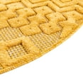 thumbnail image 6 of Unique Loom Outdoor Trellis Textured Collection Area Rug - Osage (3' Round Yellow), 6 of 7