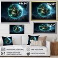 thumbnail image 4 of Designart "Mirage Liquid Ink in Green and Grey III" Oversized Abstract Wall Art - Modern Green Abstract Liquid Ink Hallway Wall Art Decor, 4 of 4