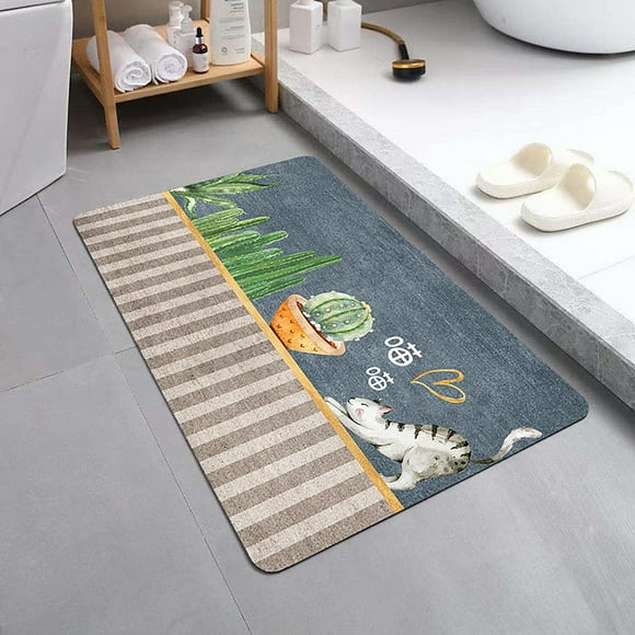 Dvkptbk Super Absorbent Floor Mat Bathroom Absorbent and Quick Drying Carpet Floor Mats Door Bathroom Non Slip Floor Mats Floor Mats Room Decor Lightning Deals of Today on Clearance