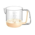 thumbnail image 2 of Egg Beaters, Egg Beater, Egg Beaters Hand Crank, Multi-Function Egg Beater Cup Hand-Pressed Egg Liquid Strainer Cup Graduated Measuring Cup Kitchen Egg Beater Mixing Cup, 2 of 9