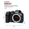thumbnail image 3 of Canon EOS R7 Mirrorless Camera (Body Only), Hybrid Camera, 32.5 Megapixel (APS-C) CMOS Sensor, 4K Video, for Sports, Action, Content Creators, Vlogging Camera, Black, 3 of 7
