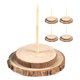thumbnail image 1 of 5 soportes de madera resistentes para árboles de Navidad artificiales, base estable para decoración navideña, soporte para árbol de Navidad, base para árbol artificial (9 cm de diámetro)., 1 of 7