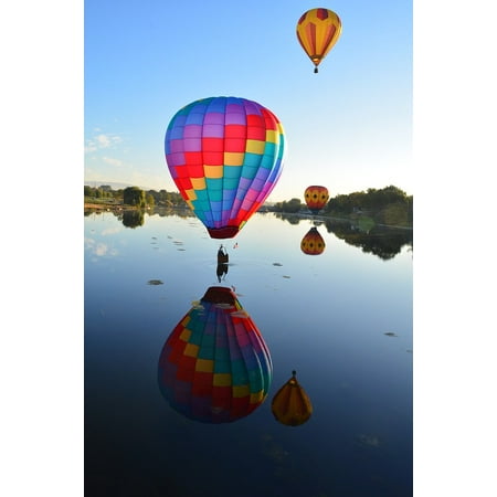 - Canvas Print Hot Air Balloons Colorful Balloon Float Fly Flight Stretched Canvas 10 x 14