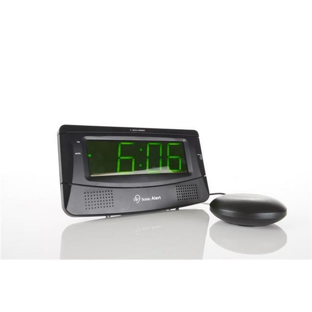 Sonic Alert Sa Sb300ssblk Extra Loud Alarm Clock With Super Shaker 44 Black Com Sonic Alert Sa Sb300ssblk Extra Loud, Super Loud Alarm Clocks