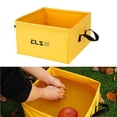 thumbnail image 4 of Portátil Bolsa de Almacenamiento de Agua Plegable Ligero Duradero Duradero funciones Bañera Cuadrada Contenedor para Jardinería Pes Amarillo DYNWAVEMX Cubo portátil, 4 of 8