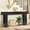 Black, variant on HUANG 63" Entryway Console Table with LED Light and USB Power Outlet, Narrow Wood Sofa Behind Couch Table for Entrance, Hallway, Living Room, LED Black