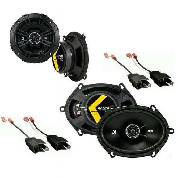 Fits Dodge Shadow 1987-1995 Factory Speaker Upgrade Kicker DSC5 DSC68 Package