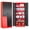 Red Black, variant on Wide & Deep Metal Storage Cabinet with Shelves,72 inch Tall Garage Storage Cabinet with Lock,Gray White Metal Cabinets with Locking Doors,Large Steel Lockable Cabinets for Home,Office,Shop,Garage