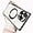 Black, variant on Compatible with iPhone 15  Case [Compatible with MagSafe] Luxury Clear Plating Magnetic Phone Case Camera Lens Protection Slim Soft Shockproof Cover for Women Girls Men, Silver