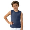 thumbnail image 3 of Krdevn Boys Breathable Mesh Tank Top Sleeveless Crewneck Shirt for Sports and Casual Wear,7-8 Years, 3 of 6