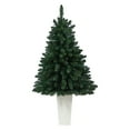 thumbnail image 3 of 52in. Northern Rocky Spruce Artificial Christmas Tree with 100 Clear Lights and 322 Bendable Branches in Tower Planter, 3 of 6