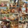 thumbnail image 2 of Pinturas en lienzo Vintage de corte Noble para mujer, carteles e impresiones de paisaje, arte de pared moderno, imagen para sala de estar, decoración del hogar, 2 of 4