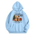 thumbnail image 2 of Highland Cow Christmas Hoodies for Women 2025 Long Sleeve Western Country Graphic Hooded Sweatshirt with Pockets Pullover Top, 2 of 3