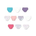 thumbnail image 3 of Toddler Girls 10 Pack Briefs Underwear Cotton Hanes Pre shrunk Assorted Colors, 3 of 3
