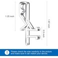 thumbnail image 3 of Hidden Channel Valance Clips, 1.87inch Clear Plastic Valance Clips for The Valance with a Groove in The Back (12pcs), 3 of 5