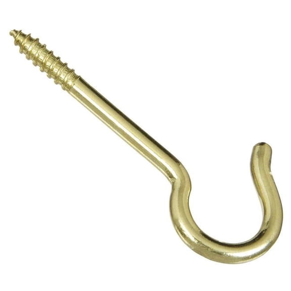 2.56 in. Ceiling Hook, Solid Brass - Pack of 3