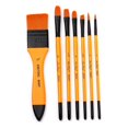 thumbnail image 1 of 7 Pieces Paint Brushes Profession Paint Brush Round Pointed Tip Nylon Brush Set, 1 of 5
