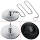 thumbnail image 4 of WYANG Tapa de Drenaje Tapón Ba?o Ba?era Cromado Metal sólido Tapón de desecho con Cadena para Accesorios de Fregadero de Cocina Ecomeon no, 4 of 6