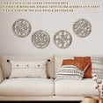 thumbnail image 7 of 4Pcs Thicken Rustic Wall Decor Farmhouse Wall Art Decor Wooden Round Wall Art, 7 of 7