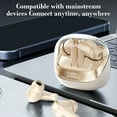 thumbnail image 4 of asxite Bluetooth Headphones,True Wireless In Ear Battery Display Long Usage Time Bluetooth Earbuds With Noise Reduction 5.4 Bluetooth Earbuds Earphones Beige, 4 of 4