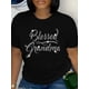 thumbnail image 1 of Rhinestone Letter Print Crew Neck T-Shirt, Casual Short Sleeve T-Shirt For Spring & Summer, Women's Clothing Tee For Adult, Men, Women, Teen, Teenager, Adolescent, Youth, 1 of 6