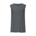 thumbnail image 5 of Horkkom Tank Top for Women Crew Neck Plus Size Tank Top Loose Sleeveless Tunic Shirts Cotton Straps Workout Camisoles Lightweight Summer Casual Tank Top, 5 of 7