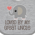 thumbnail image 4 of Inktastic My Great Uncle Loves Me Boys or Girls Baby Bib, 4 of 4