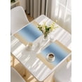 thumbnail image 5 of Blue Yellow Ombre Placemats Set of 6, Farmhouse Modern Gradient Art Placemats for Dining Table, Place Mats for Kitchen Tabletop, Waterproof Wipeable Dining Table Mats Set, 5 of 9