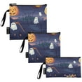 thumbnail image 2 of 3 Size Reusable Food Storage Bags Set Airtight Zipper Closure Lunch Snacks Travel Organizer Halloween Theme Colorful, 2 of 8