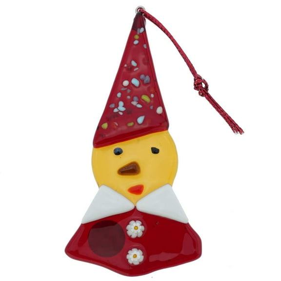 GlassOfVenice Murano Glass Elf Christmas Ornament - Yellow