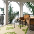 thumbnail image 4 of Safavieh Courtyard Jessie Damask Indoor/Outdoor Area Rug, Natural/Olive, 6'7" x 9'6", 4 of 10