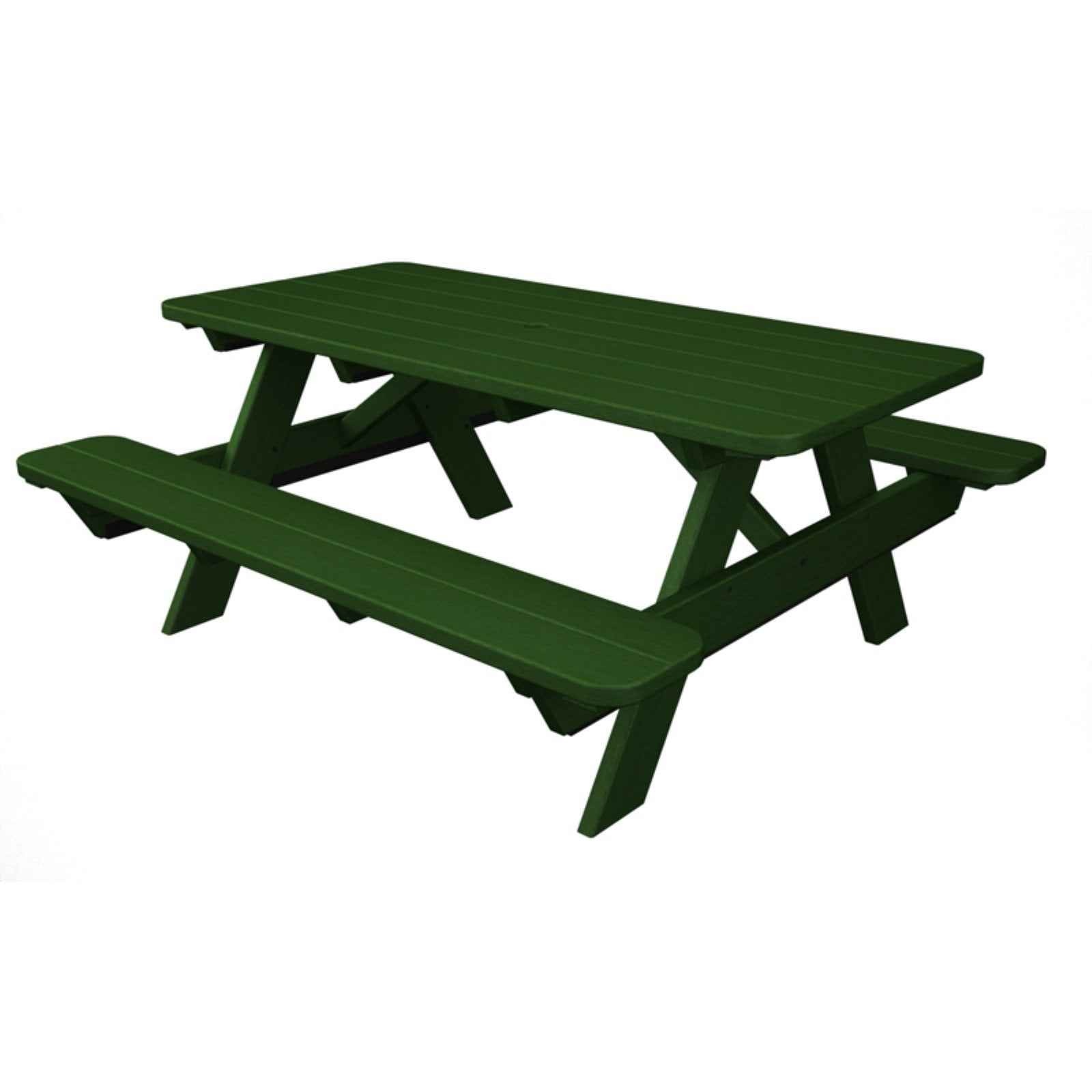 Polywood Reg Park 6 Ft Recycled Plastic Picnic Table Walmart Com