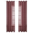 thumbnail image 1 of Cortina de ventana transparente con bordado de poliéster, cortina de bolsillo con barra de gasa para ventana Simple, 1 of 8