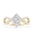 thumbnail image 5 of Rosec Jewels Designer Engagement Ring - Pear Shaped Ring - EF-VS Quality Certified, 10K Yellow Gold, US 12.50, 5 of 9