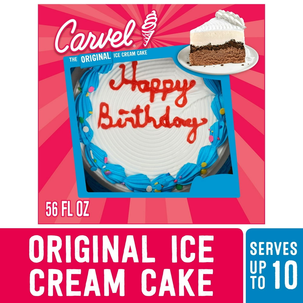 Carvel 8 inch Round Ice Cream Cake, Chocolate and Vanilla Ice Cream