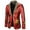 Red, variant on LoyisViDion Men'S Autumn and Winter Personality Sequins Casual Suit Jacket Red 6(M)