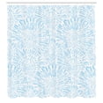 thumbnail image 2 of Ambesonne Botanic Shower Curtain, Vintage Floral Pattern Art, 69"Wx75"L, Pale Blue, 2 of 4