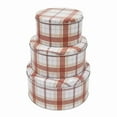 thumbnail image 2 of Way To Celebrate Plaid Round Tin Set, 3 piece, 2 of 6