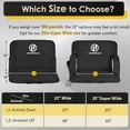 thumbnail image 2 of ZENPETIO 23" Folding Stadium Seats for Bleachers Portable Bleacher Chairs w/600D Waterproof Oxford Cloth Cushion Bleacher Seat for Outdoor Sports, 2 of 6