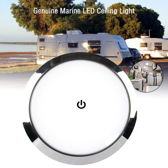 QHUDLV RV Interior LED Light,12 V Round Ceiling Fixture,Trailer and Camper Use