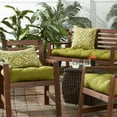thumbnail image 6 of Greendale Home Fashions 17'' x 17'' Reversible Outdoor Throw Pillow, Set of 2, Shoreham Ikat, 6 of 7
