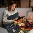 thumbnail image 5 of Flannel Throw Blanket for Couch Sofa Bed,Christmas Highland Cow Red Buffalo Plaid Soft Cozy Warm Fuzzy Blanket 30x40in, 5 of 9